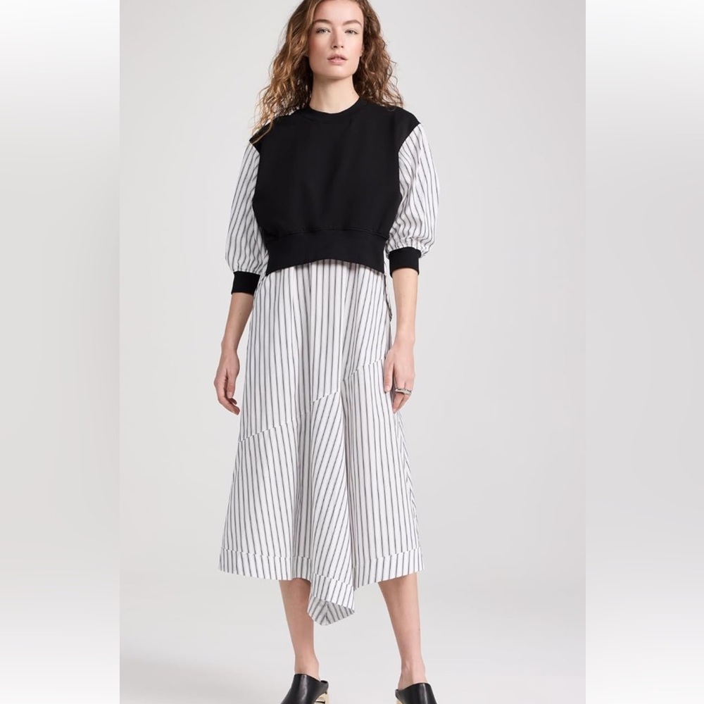 3.1 Phillip Lim Black and White A-Line Skirt